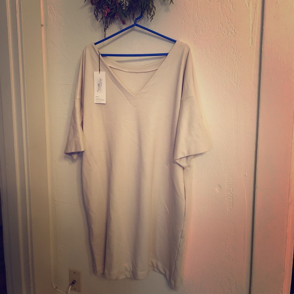 Kowtow Snap Shot Dress / Ivory / Small